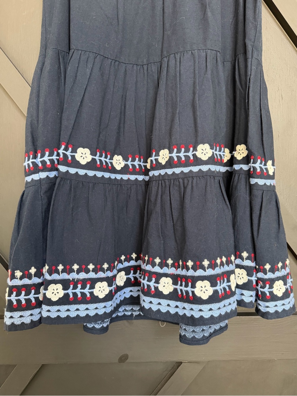 Sea New York Shaina Embroidered Tunic Dress in Navy, Size Small - Picture 9 of 11